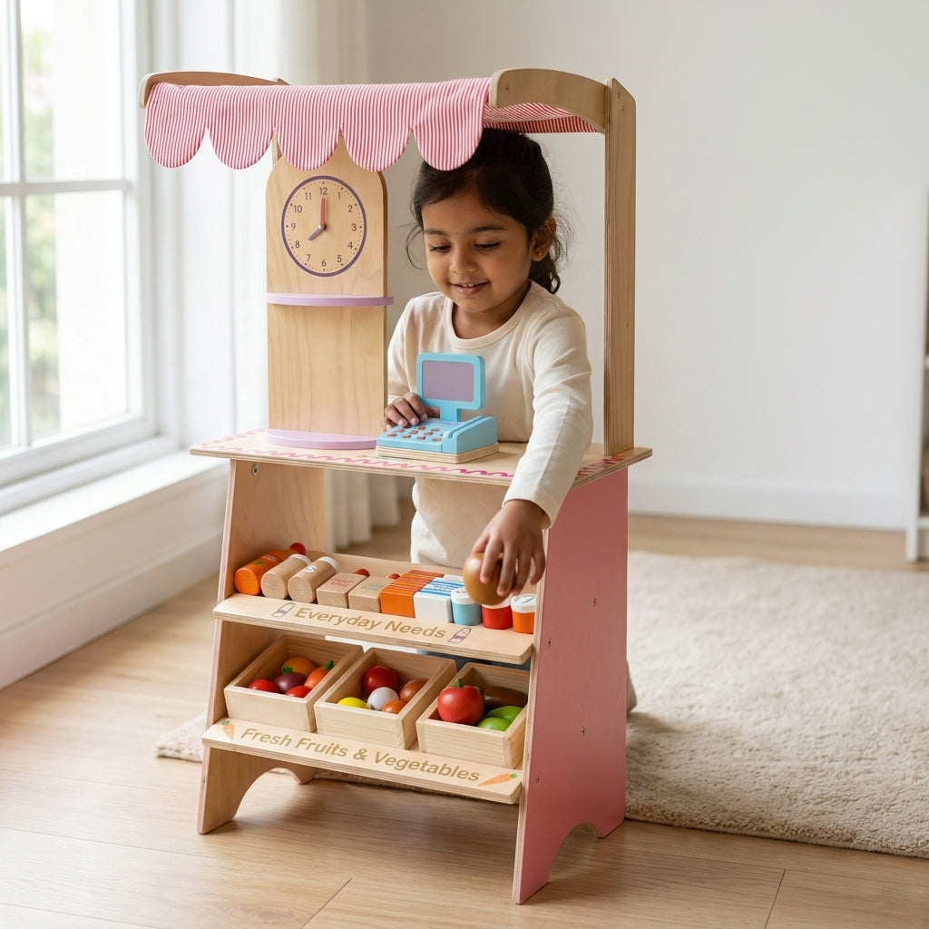 Wooden Marketplace Stall