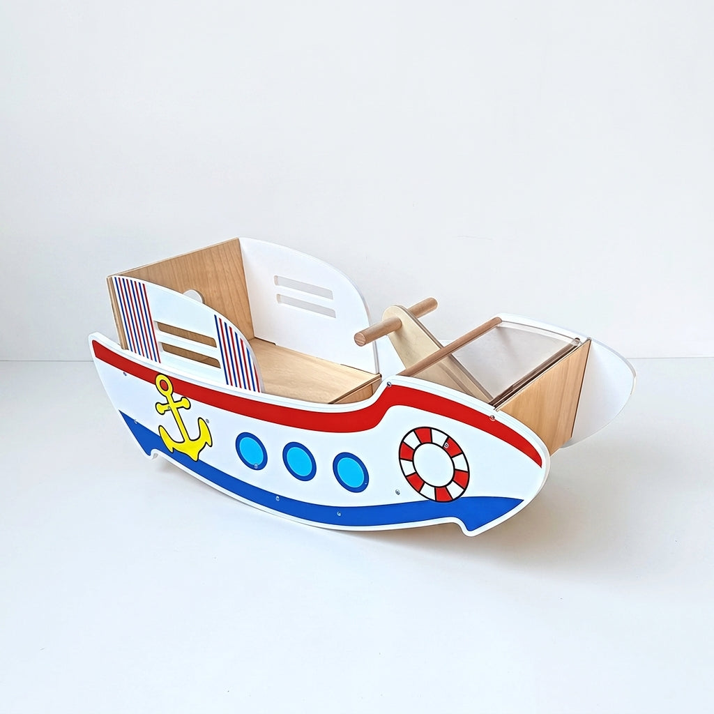 Wooden Rocking Boat